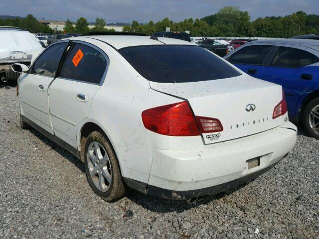 JNKCV51E24M109918 - 2004 INFINITI G35 WHITE photo 3