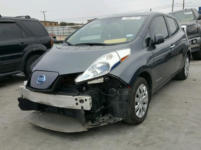 1N4AZ0CP4DC420308 - 2013 NISSAN LEAF S GRAY photo 2