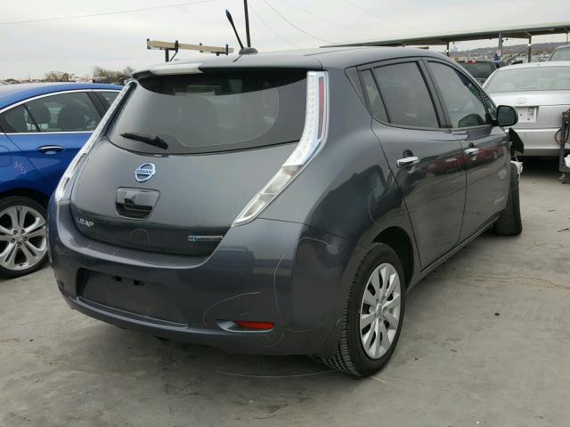 1N4AZ0CP4DC420308 - 2013 NISSAN LEAF S GRAY photo 4