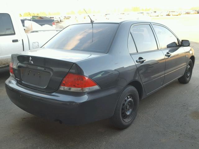 JA3AJ26E84U009283 - 2004 MITSUBISHI LANCER ES GRAY photo 4