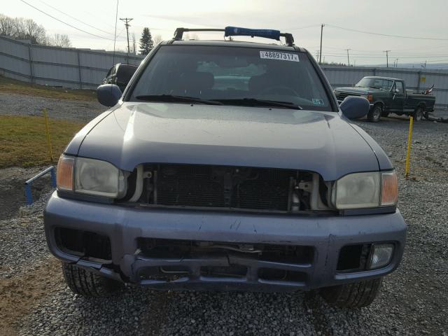 JN8DR09X72W664761 - 2002 NISSAN PATHFINDER BLUE photo 9