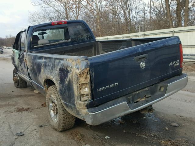 1D7KS28C56J155682 - 2006 DODGE RAM 2500 S BLUE photo 3