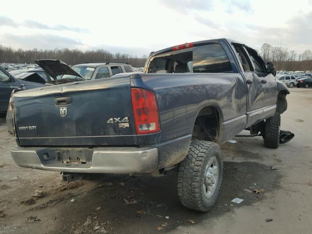 1D7KS28C56J155682 - 2006 DODGE RAM 2500 S BLUE photo 4