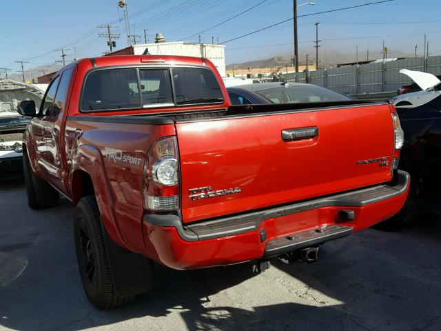 5TFTU4GN9FX075791 - 2015 TOYOTA TACOMA PRE RED photo 3