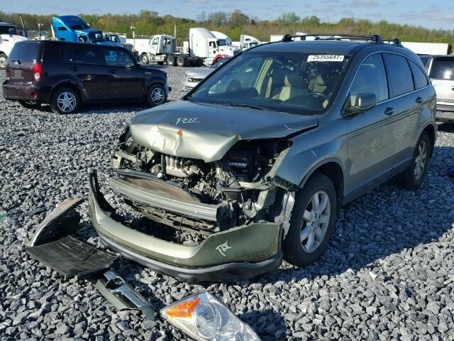 JHLRE38787C028636 - 2007 HONDA CR-V EXL GREEN photo 2