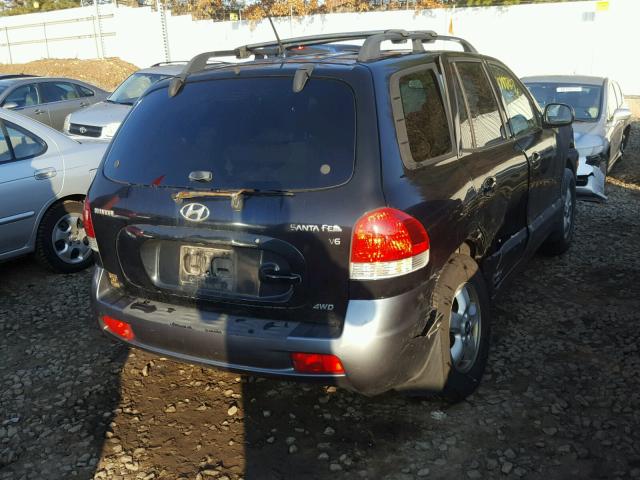 KM8SC73D55U995779 - 2005 HYUNDAI SANTA FE G BLACK photo 4