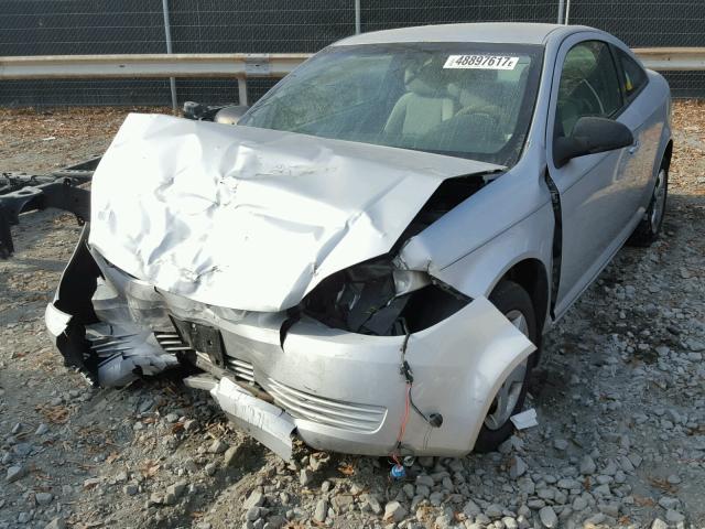 1G1AK15F177374113 - 2007 CHEVROLET COBALT LS SILVER photo 2