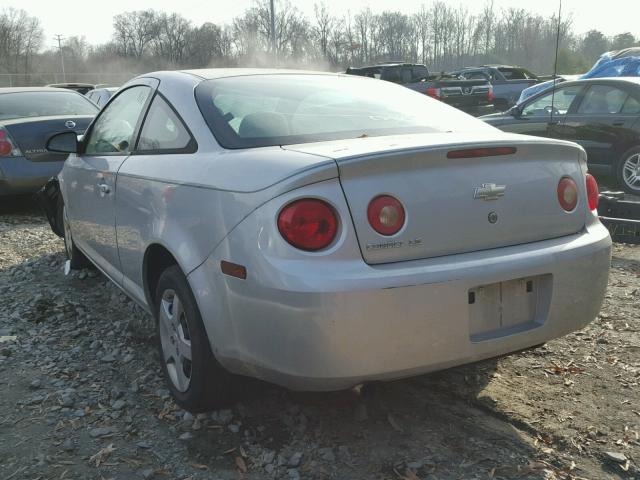 1G1AK15F177374113 - 2007 CHEVROLET COBALT LS SILVER photo 3