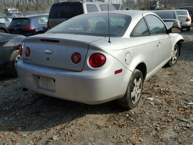 1G1AK15F177374113 - 2007 CHEVROLET COBALT LS SILVER photo 4