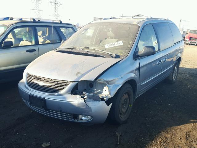 2C8GP64L53R217943 - 2003 CHRYSLER TOWN & COU SILVER photo 2