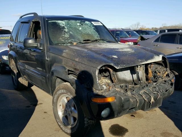 1J4GL58K13W617136 - 2003 JEEP LIBERTY LI BLACK photo 1