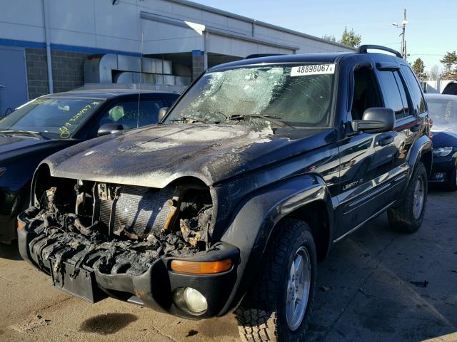 1J4GL58K13W617136 - 2003 JEEP LIBERTY LI BLACK photo 2