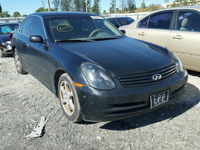 JNKCV51E83M306588 - 2003 INFINITI G35 BLACK photo 1