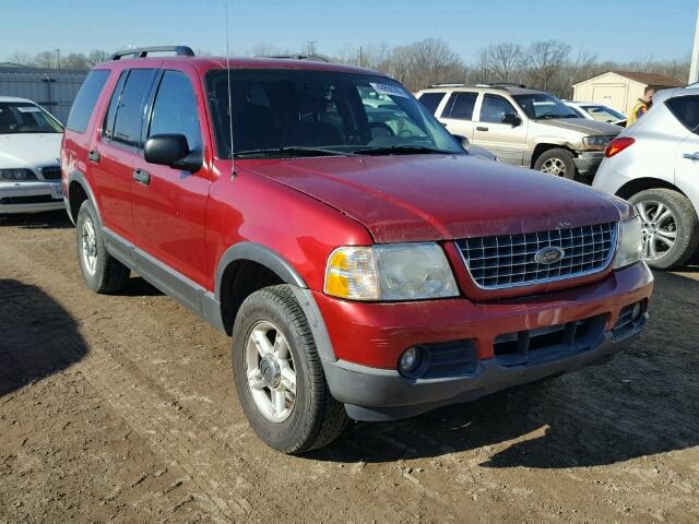 1FMZU73K23ZA00241 - 2003 FORD EXPLORER X RED photo 1