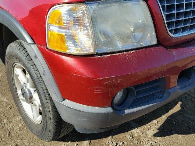 1FMZU73K23ZA00241 - 2003 FORD EXPLORER X RED photo 9