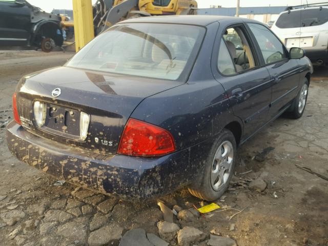 3N1CB51DX6L547698 - 2006 NISSAN SENTRA 1.8 BLUE photo 4