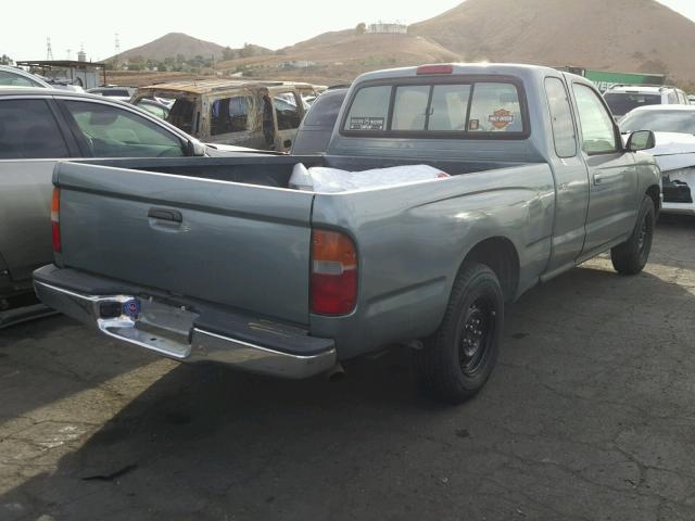 4TAVN52N9VZ278181 - 1997 TOYOTA TACOMA XTR GREEN photo 4