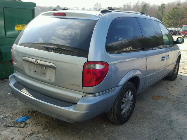 2A4GP64L46R615595 - 2006 CHRYSLER TOWN & COU BLUE photo 4