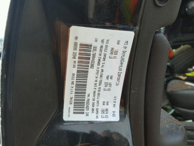 1B3EL76R84N223862 - 2004 DODGE STRATUS R/ BLACK photo 10