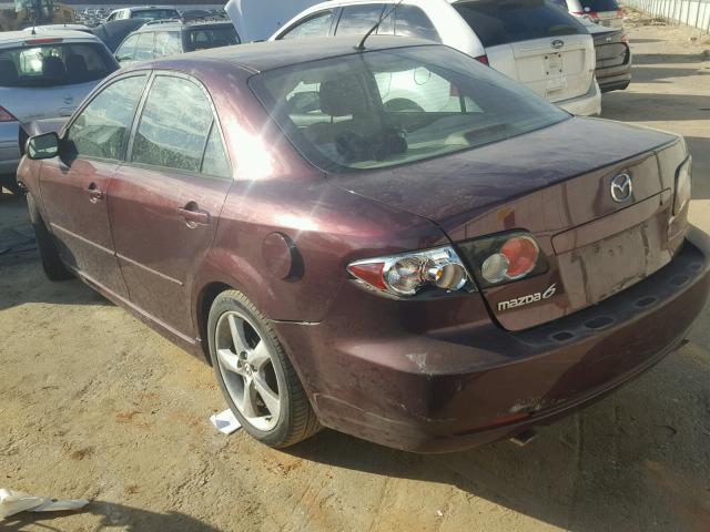 1YVHP80C085M35570 - 2008 MAZDA 6 I BURGUNDY photo 3