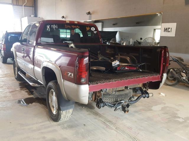 1GTEK19B06Z122257 - 2006 GMC NEW SIERRA MAROON photo 3