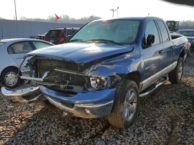 1D7HU18D65S352943 - 2005 DODGE RAM 1500 S BLUE photo 2