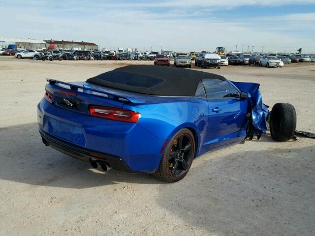 1G1FH3D70G0185469 - 2016 CHEVROLET CAMARO SS BLUE photo 4