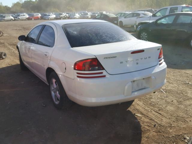 1B3EL46X34N128980 - 2004 DODGE STRATUS SX WHITE photo 3