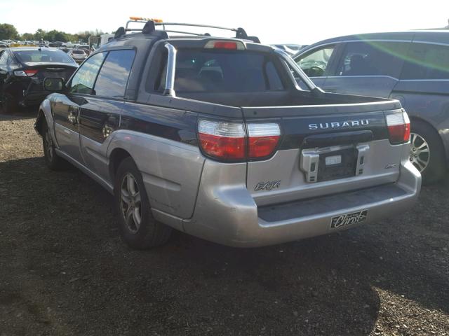 4S4BT62C237114602 - 2003 SUBARU BAJA SPORT BLACK photo 3