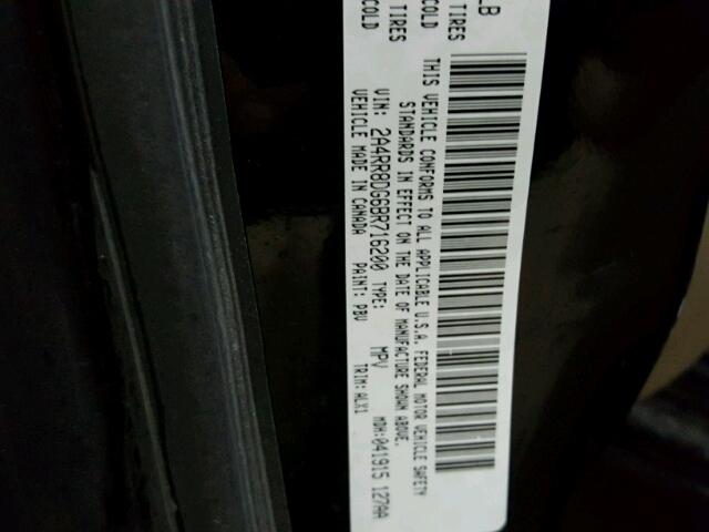 2A4RR8DG6BR716200 - 2011 CHRYSLER TOWN & COU BLUE photo 10