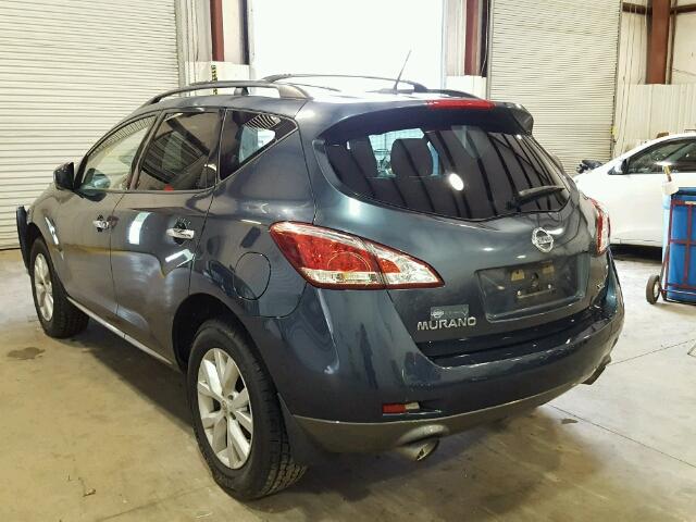 JN8AZ1MU6CW113230 - 2012 NISSAN MURANO S BLUE photo 3