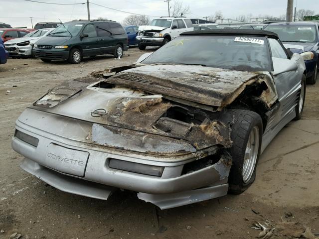 1G1YY3185H5121650 - 1987 CHEVROLET CORVETTE SILVER photo 2