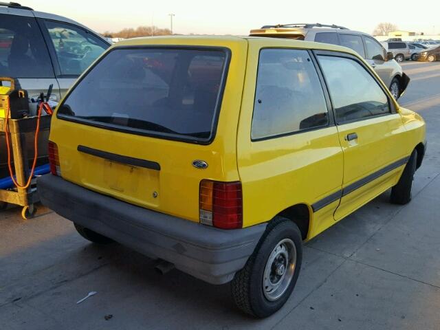 KNJPT06H1L6126448 - 1990 FORD FESTIVA L YELLOW photo 4