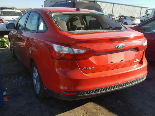 1FADP3F23EL392488 - 2014 FORD FOCUS SE RED photo 3