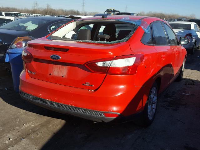 1FADP3F23EL392488 - 2014 FORD FOCUS SE RED photo 4