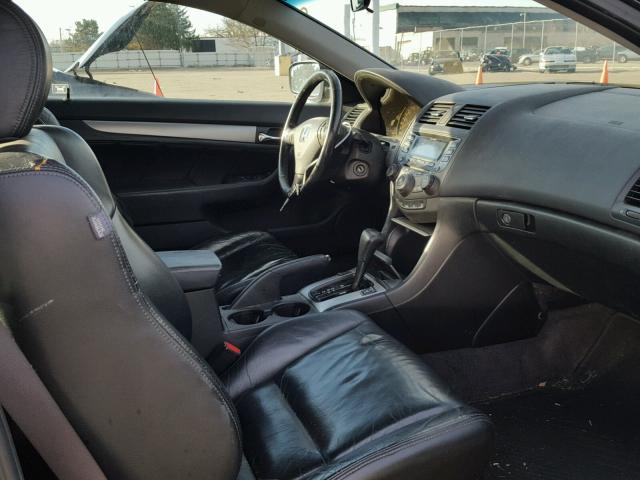 1HGCM82634A016227 - 2004 HONDA ACCORD EX BLACK photo 5