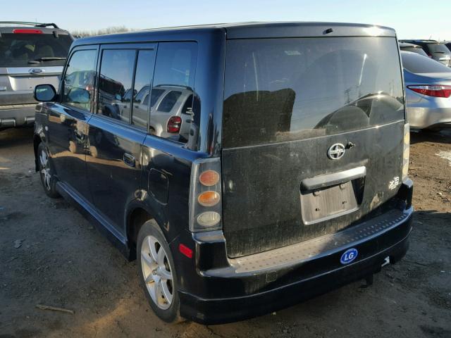 JTLKT324X64039976 - 2006 TOYOTA SCION XB BLACK photo 3