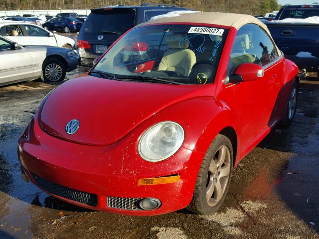 3VWSF31YX6M318966 - 2006 VOLKSWAGEN NEW BEETLE RED photo 2