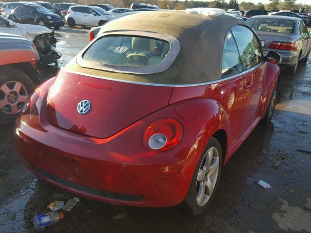 3VWSF31YX6M318966 - 2006 VOLKSWAGEN NEW BEETLE RED photo 4