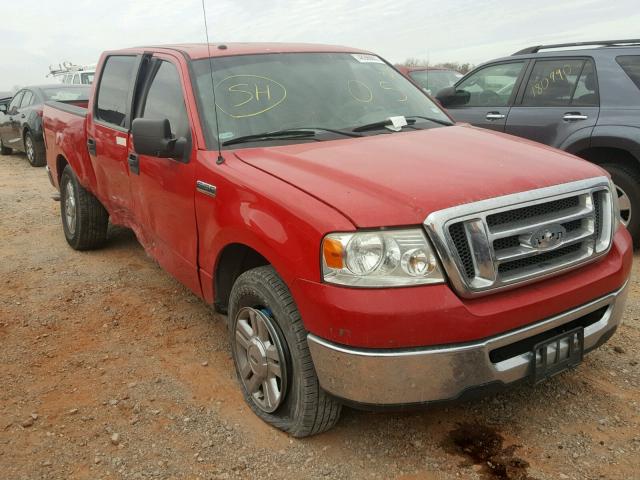 1FTRW12W27KD66117 - 2007 FORD F150 SUPER RED photo 1