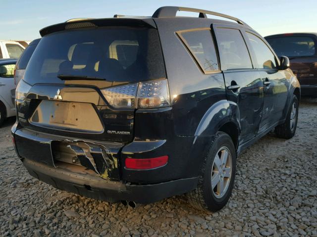 JA4MS31X77U012541 - 2007 MITSUBISHI OUTLANDER BLACK photo 4