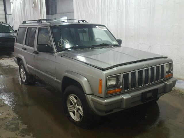 1J4FF68S7YL158812 - 2000 JEEP CHEROKEE L GRAY photo 1