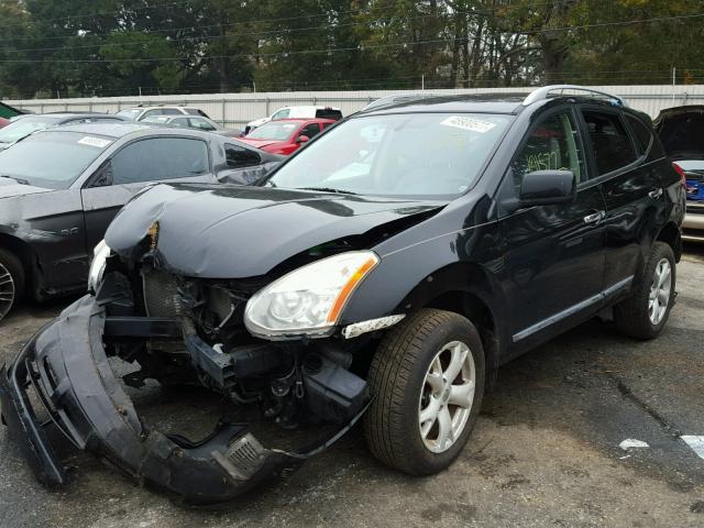 JN8AS5MT5BW165255 - 2011 NISSAN ROGUE S BLACK photo 2