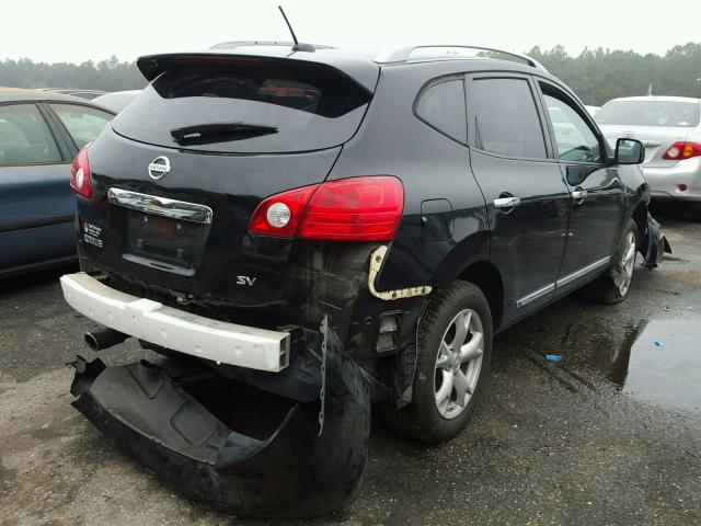 JN8AS5MT5BW165255 - 2011 NISSAN ROGUE S BLACK photo 4