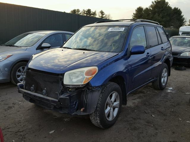 JTEGD20V050047820 - 2005 TOYOTA RAV4 BLUE photo 2