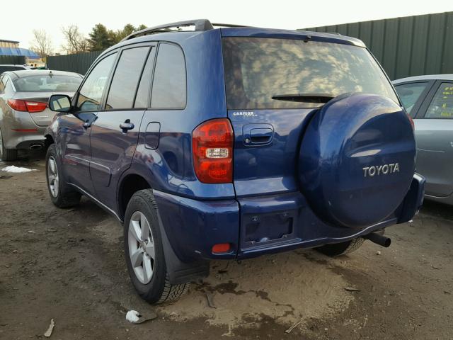 JTEGD20V050047820 - 2005 TOYOTA RAV4 BLUE photo 3