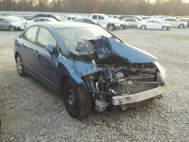 19XFA1F57BE025469 - 2011 HONDA CIVIC LX BLUE photo 1