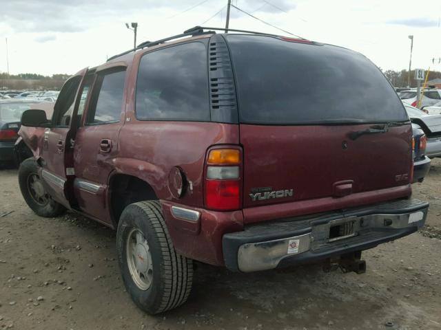 1GKEK13Z22R213566 - 2002 GMC YUKON RED photo 3