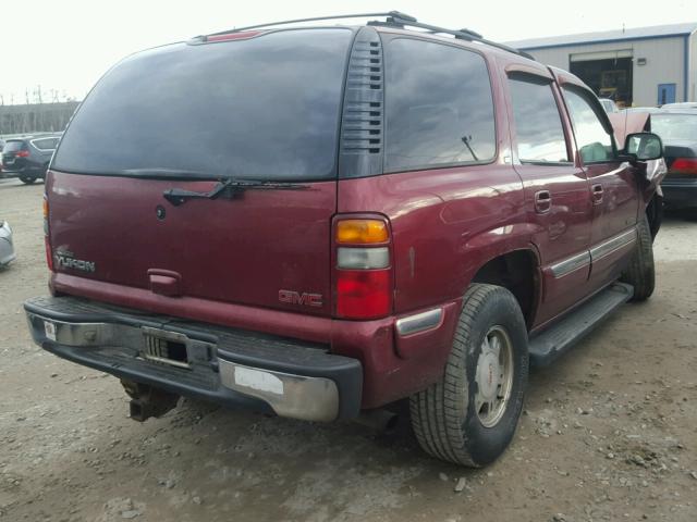 1GKEK13Z22R213566 - 2002 GMC YUKON RED photo 4