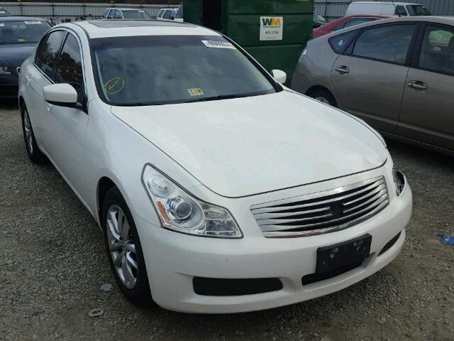 JNKCV61E79M010976 - 2009 INFINITI G37 BASE WHITE photo 1